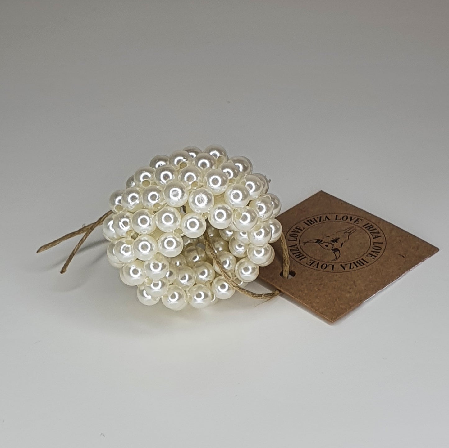 Haarelastiek 'Pearl Ivory'