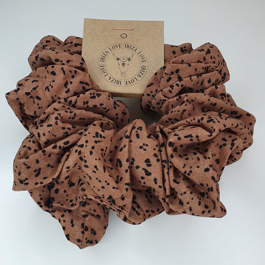 Scrunchie 'Brown Spots' - Large